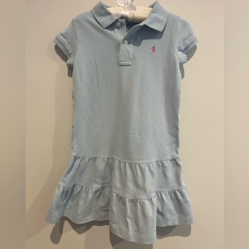 Polo by Ralph Lauren Light Blue Kids Casual Dress